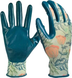 Digz Women’s Nitrile-Coated Garden Gloves